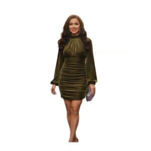 long sleeve kelly green dress Under The Stars Kelly Green Tie Back Dress – Shop the Mint